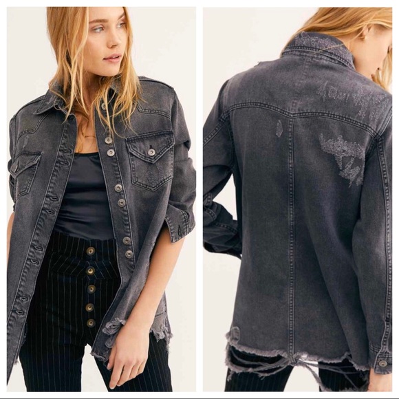 Free People Moonchild Distress Denim 